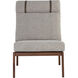 Elanor Walnut / Altro Cappuccino Lounge Chair